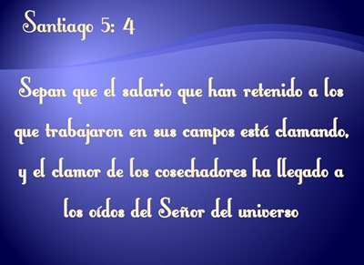 SANTIAGO 5:4